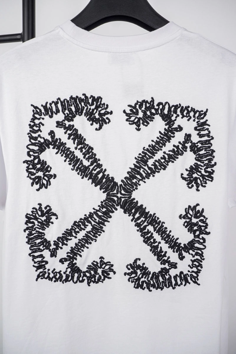 off-white corrugated anchor arrow embroidered t-shirt