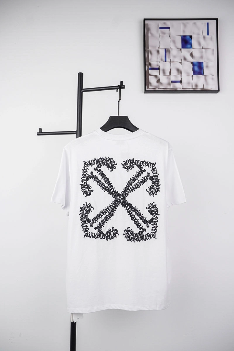 off-white corrugated anchor arrow embroidered t-shirt