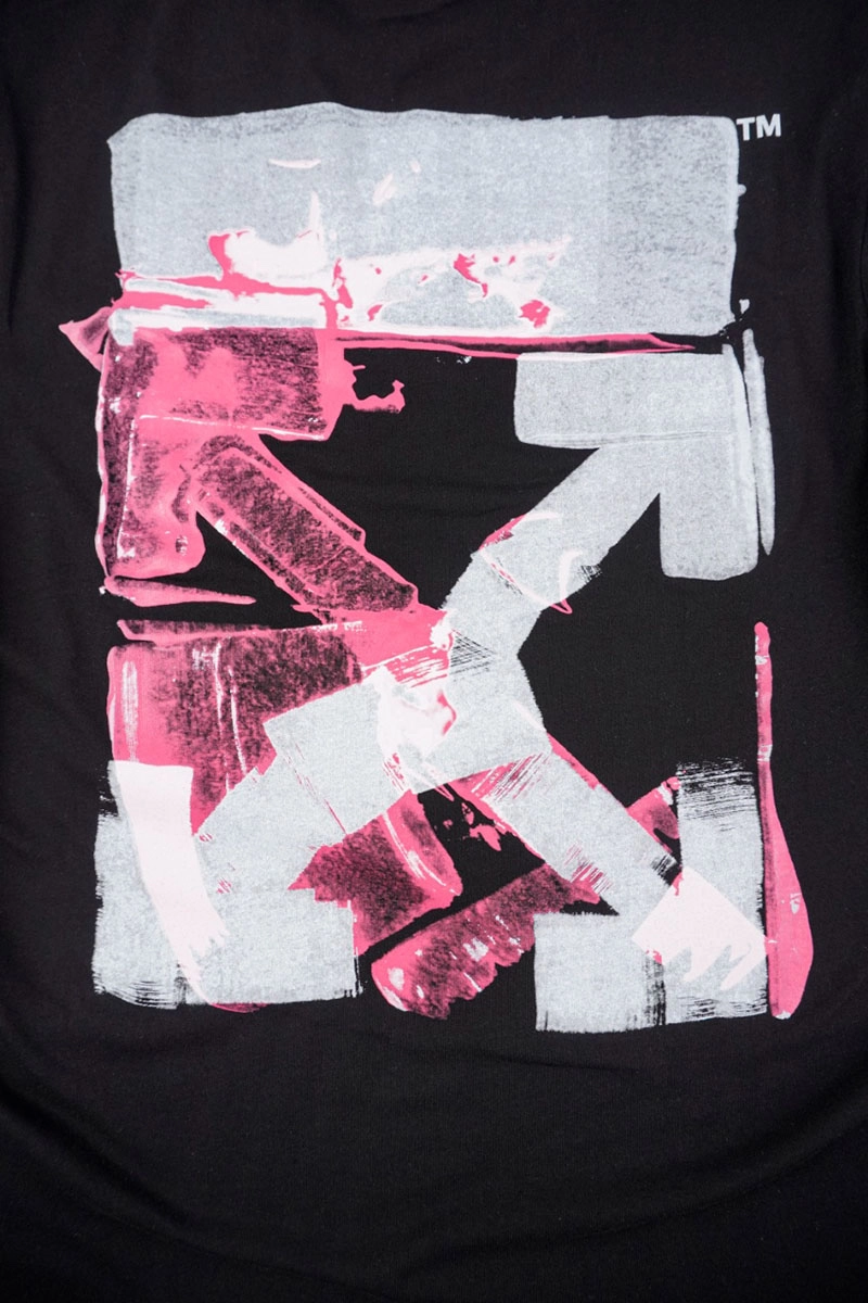 off-white graffiti red arrow print t-shirt
