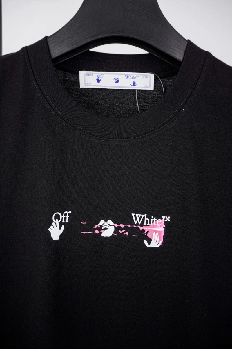 off-white graffiti red arrow print t-shirt