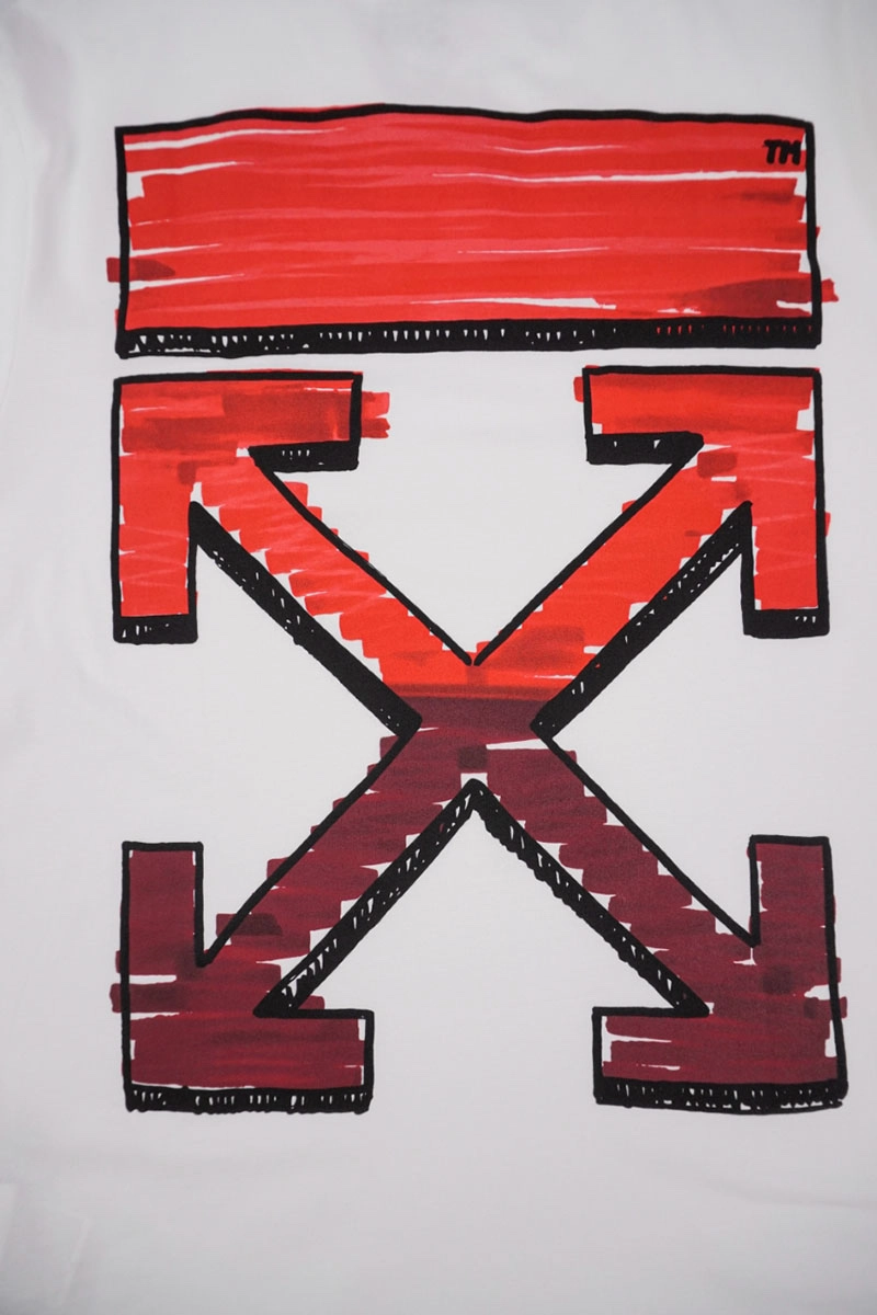 off-white orange red arrow t-shirt