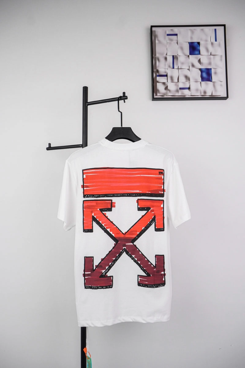 off-white orange red arrow t-shirt