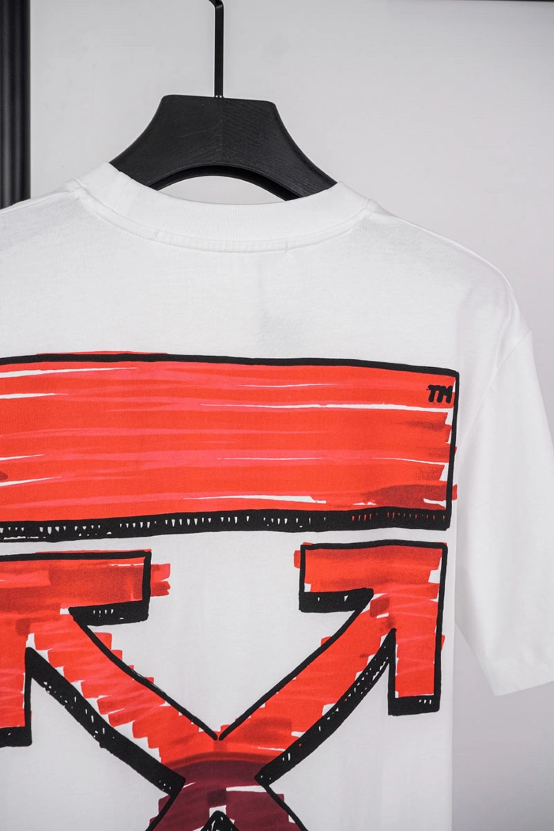 off-white orange red arrow t-shirt