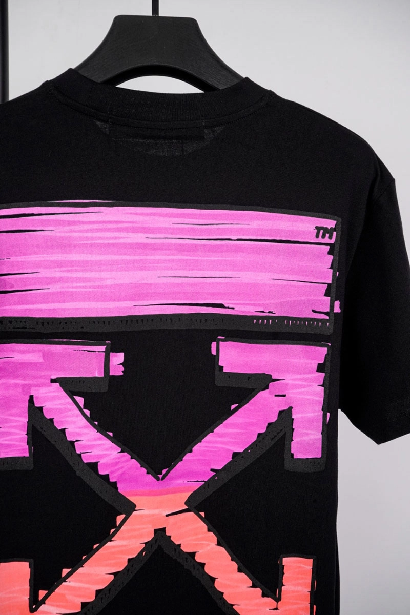 off-white purple arrow print t-shirt