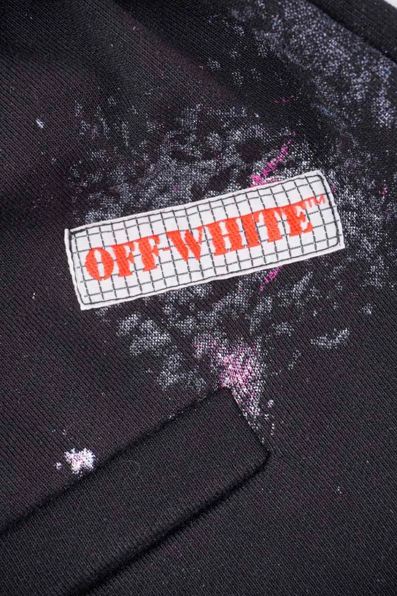 off-white starry sky fireworks print shorts