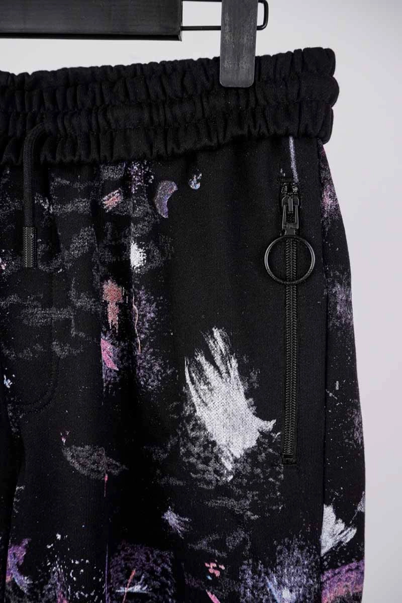 off-white starry sky fireworks print shorts
