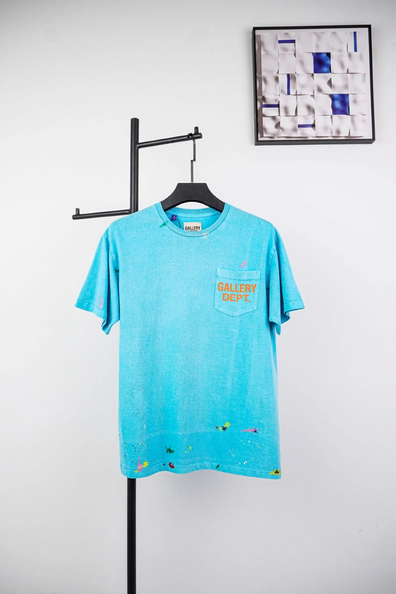 gallery dept pocket letter splash print t-shirt