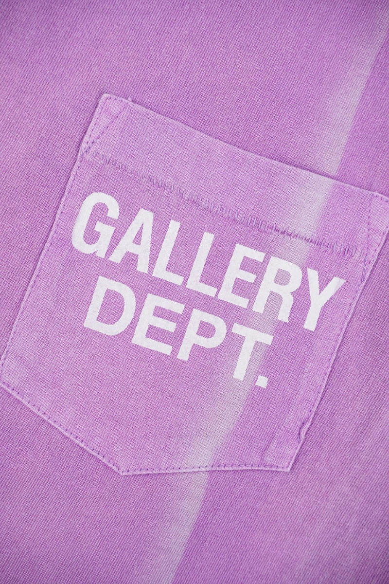 gallery dept pocket letter splash print t-shirt