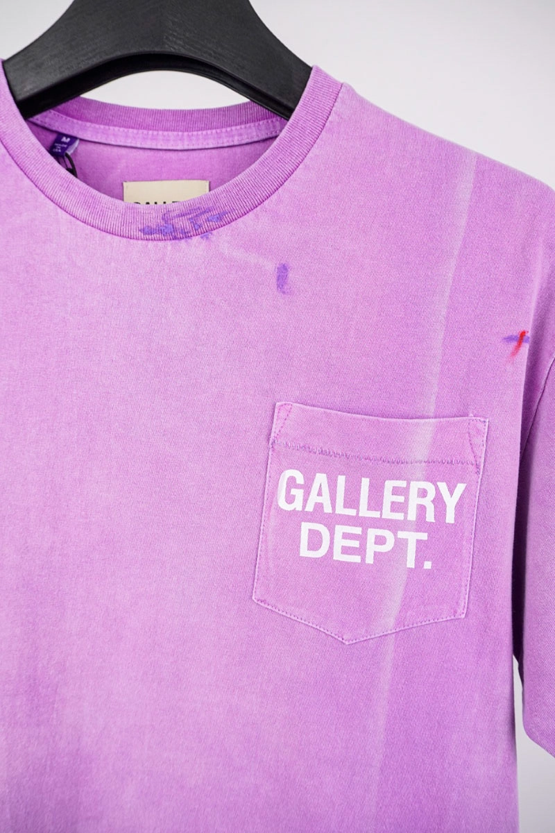 gallery dept pocket letter splash print t-shirt