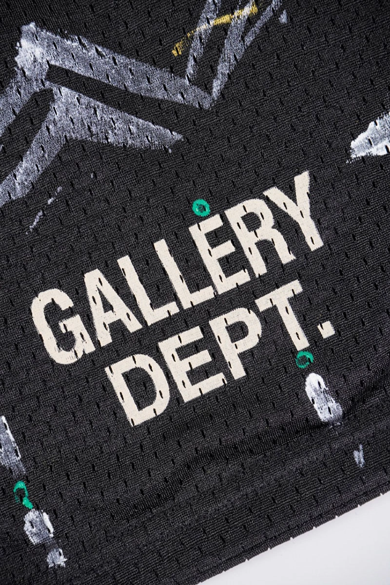 gallery dept splash ink mesh shorts