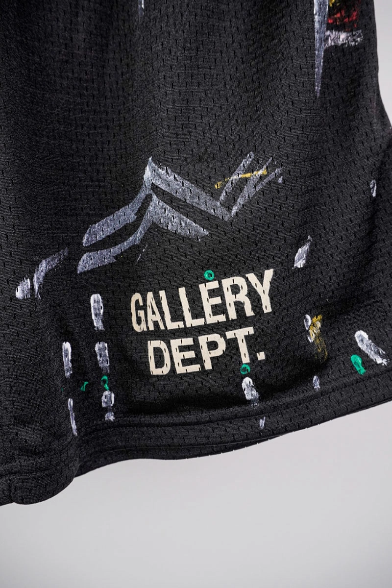 gallery dept splash ink mesh shorts