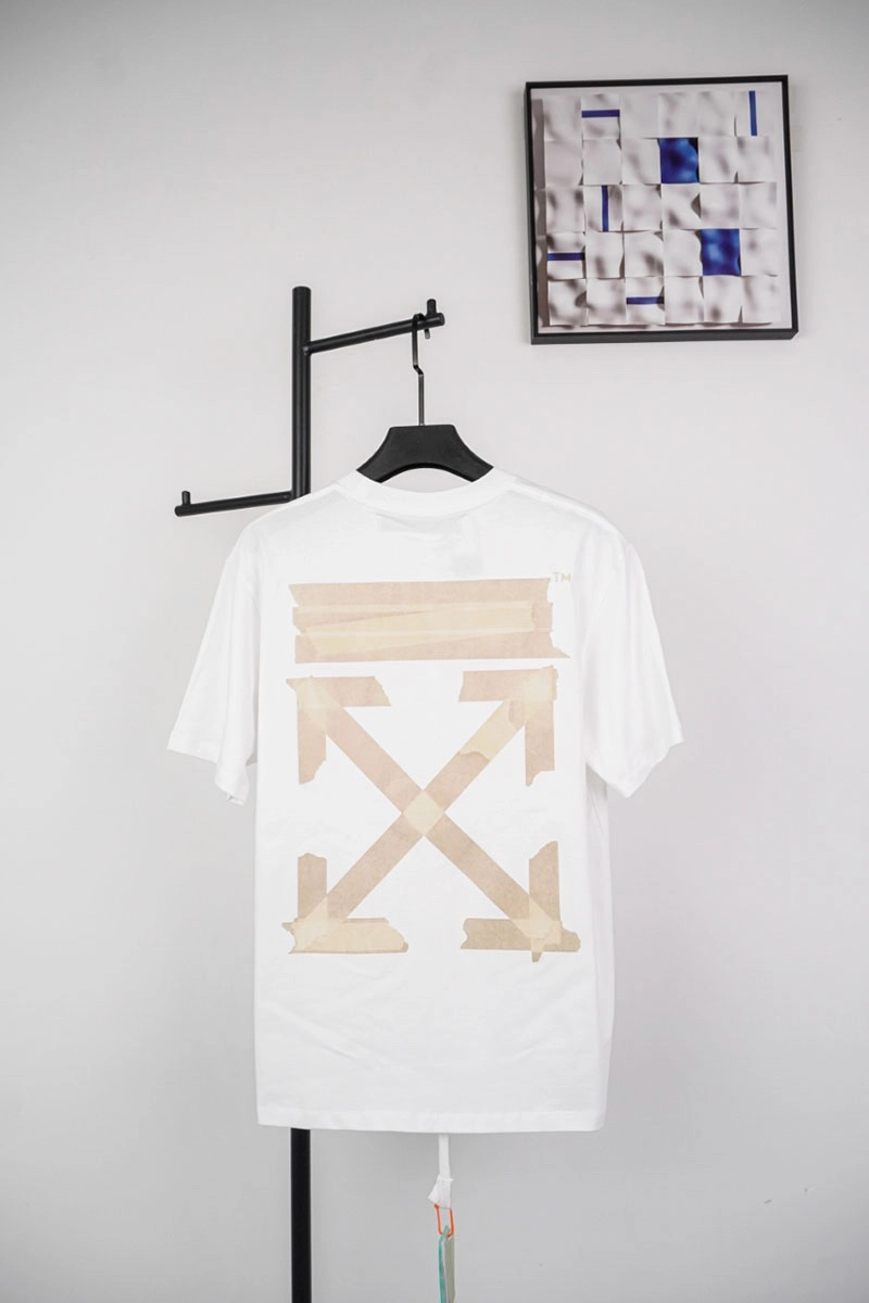 off-white yellow rubber arrow print t-shirt