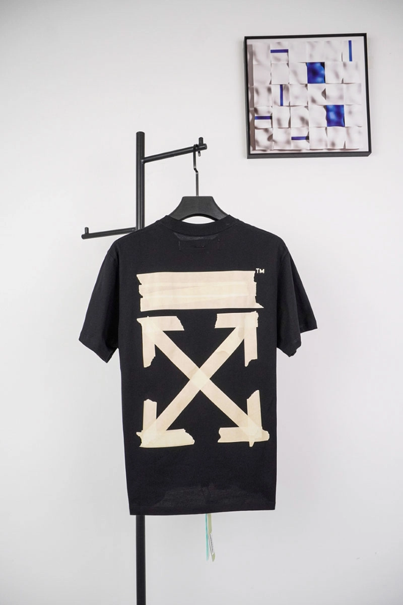 off-white yellow rubber arrow print t-shirt