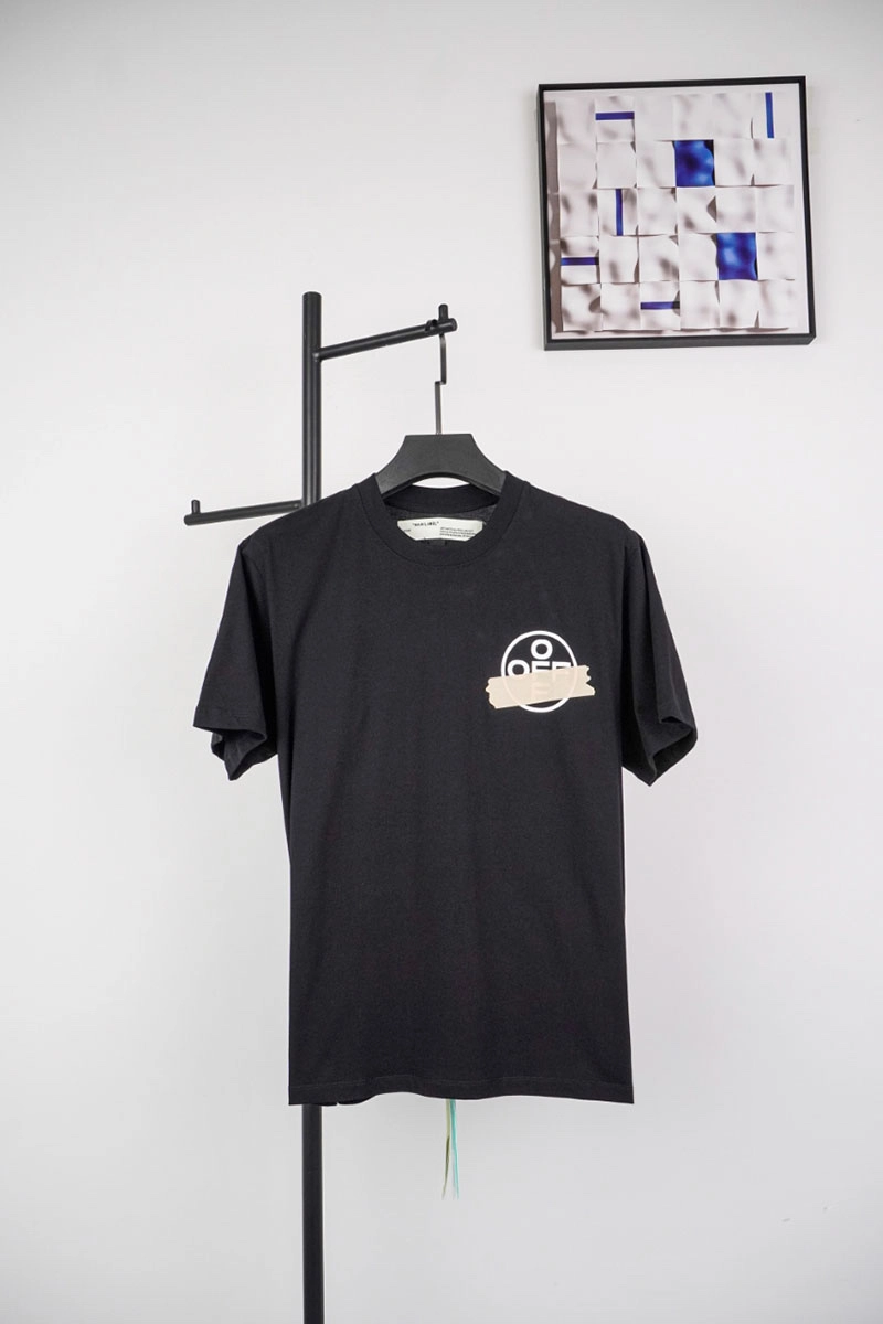 off-white yellow rubber arrow print t-shirt
