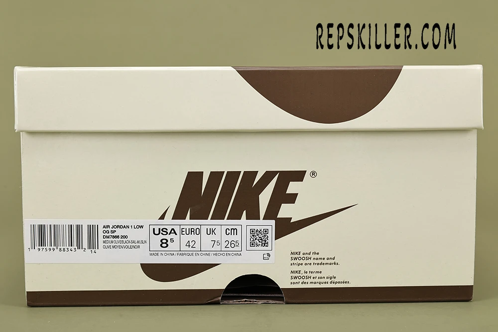 travis scott x air jordan 1 low og “medium olive”