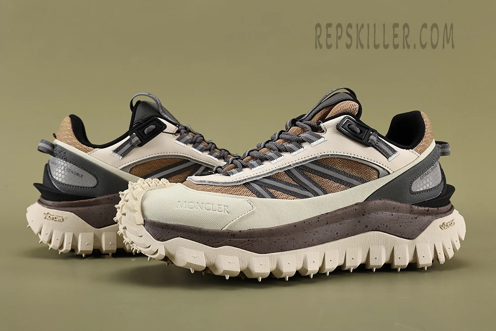 moncler trailgrip beige white men replica