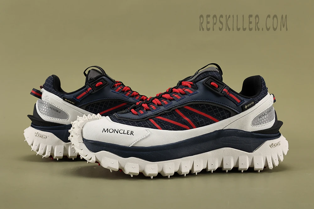 trailgrip gore-tex low black white & red reps