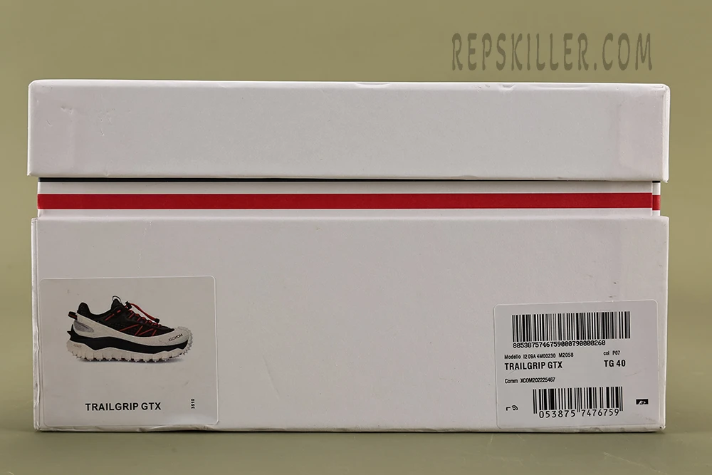 trailgrip gore-tex low black white & red reps