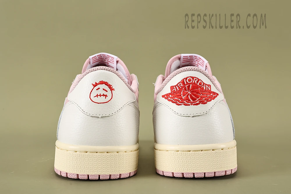 travis scott air jordan 1 low “white pink” reps
