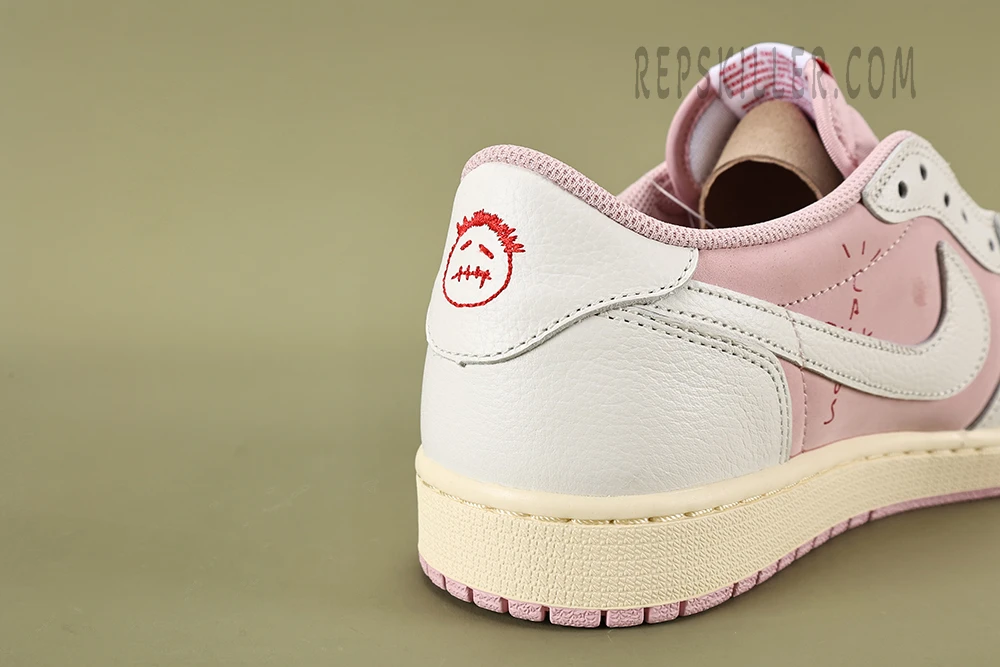 travis scott air jordan 1 low “white pink” reps