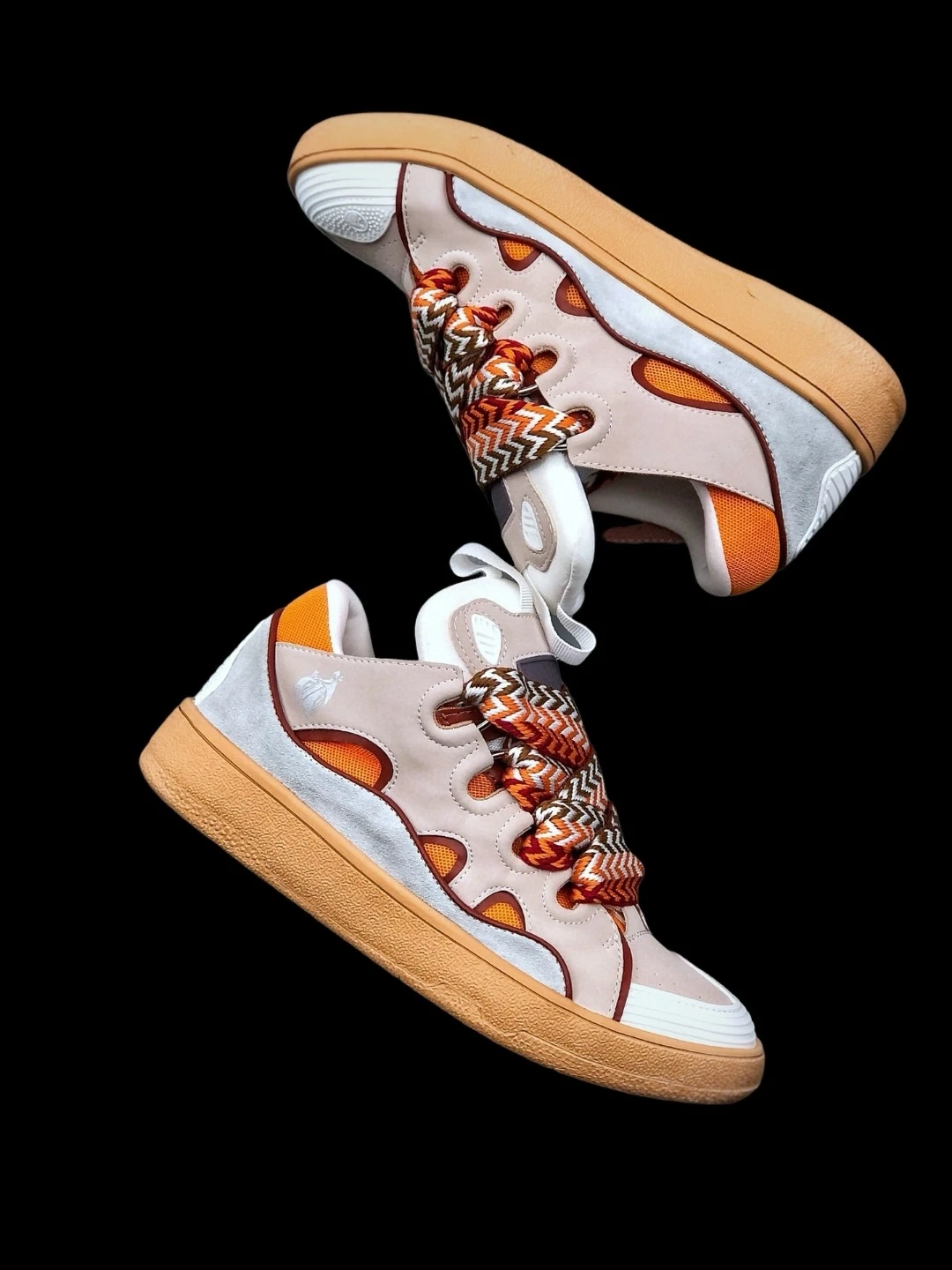 lanvin curb sneakers ‘pale pink mango’ replica