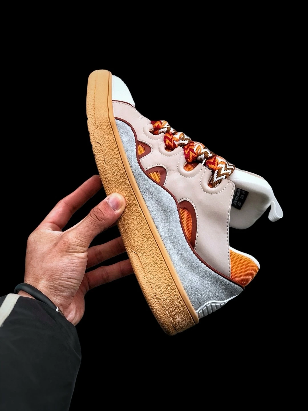 lanvin curb sneakers ‘pale pink mango’ replica
