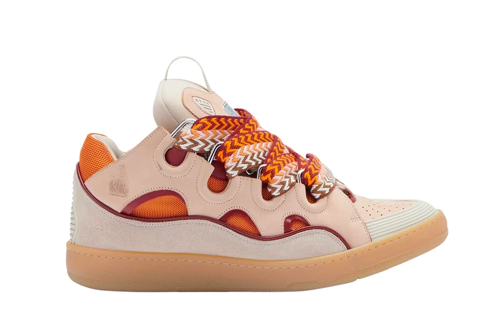 lanvin curb sneakers ‘pale pink mango’ replica