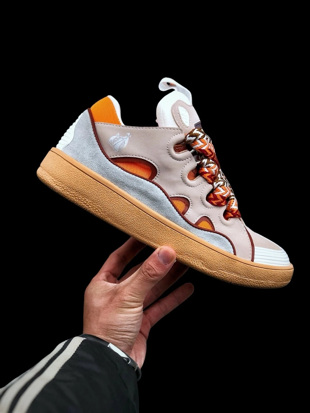 lanvin curb sneakers ‘pale pink mango’ replica