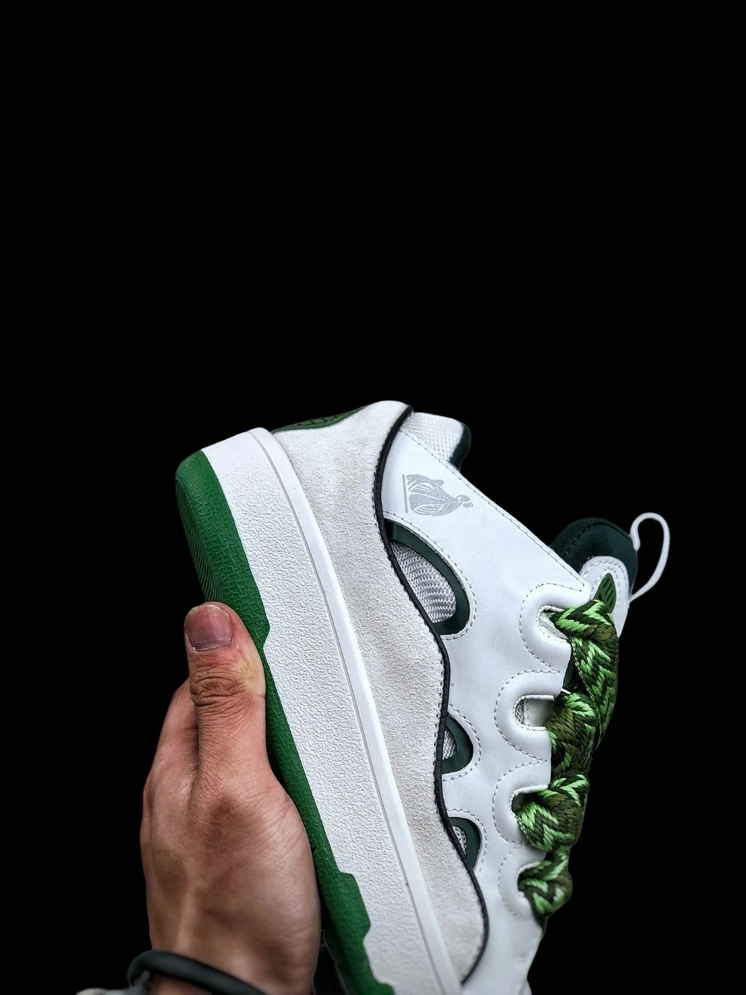 lanvin curb ‘white khaki’ sneakers latest version