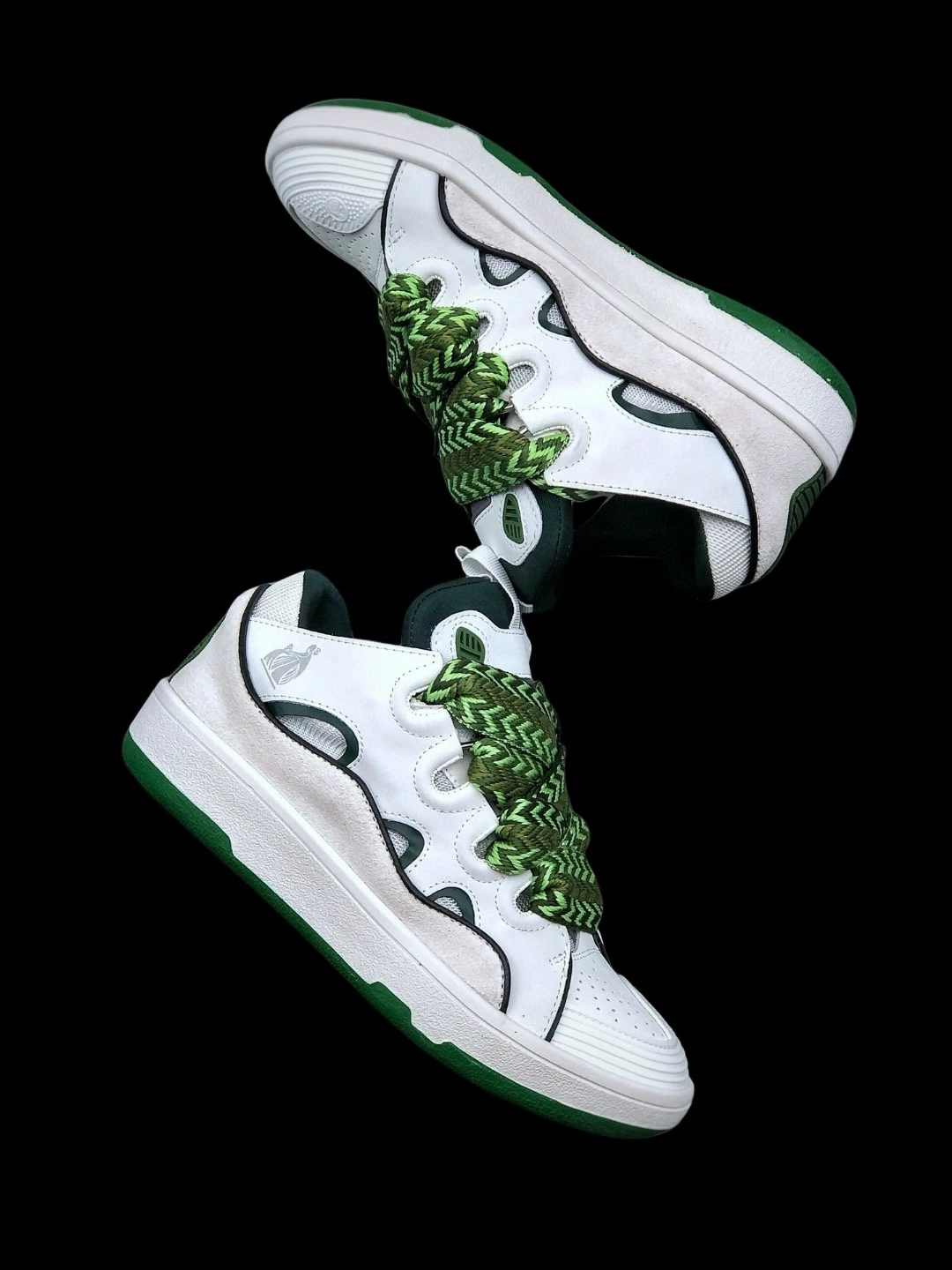 lanvin curb ‘white khaki’ sneakers latest version