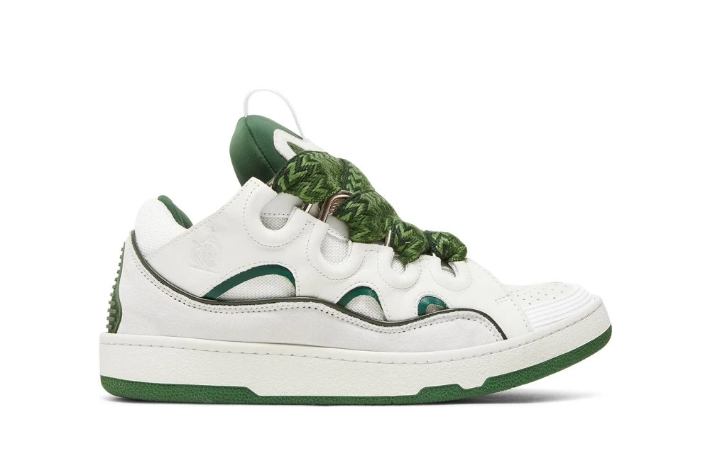 lanvin curb ‘white khaki’ sneakers latest version