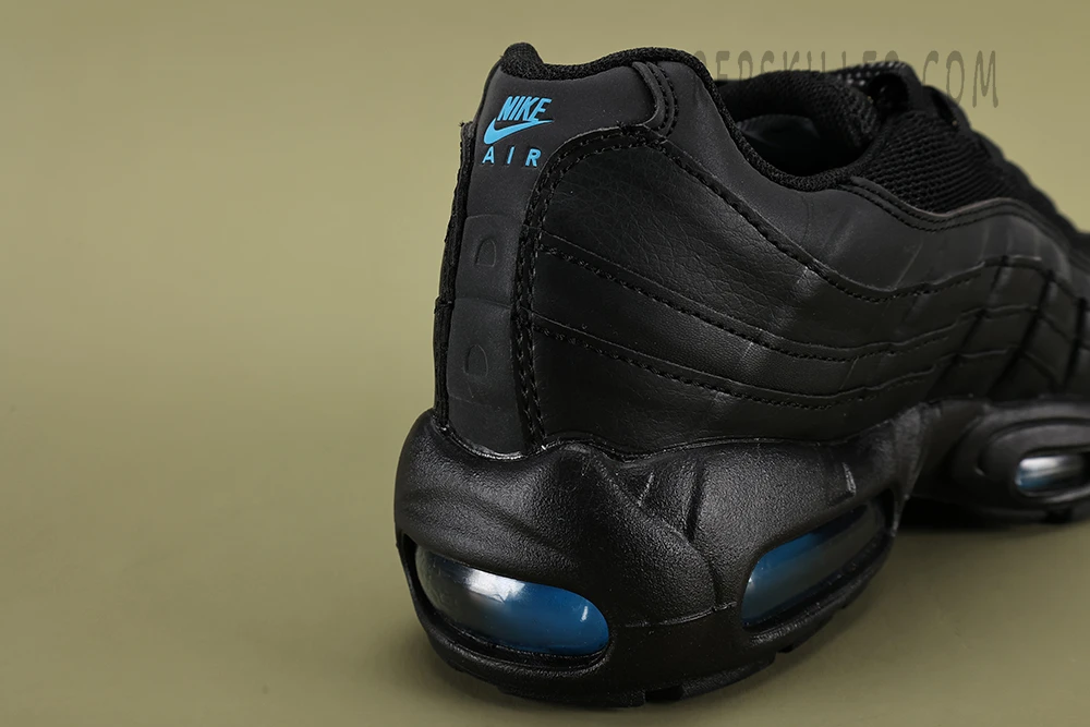 n1ke air max 95 black laser blue