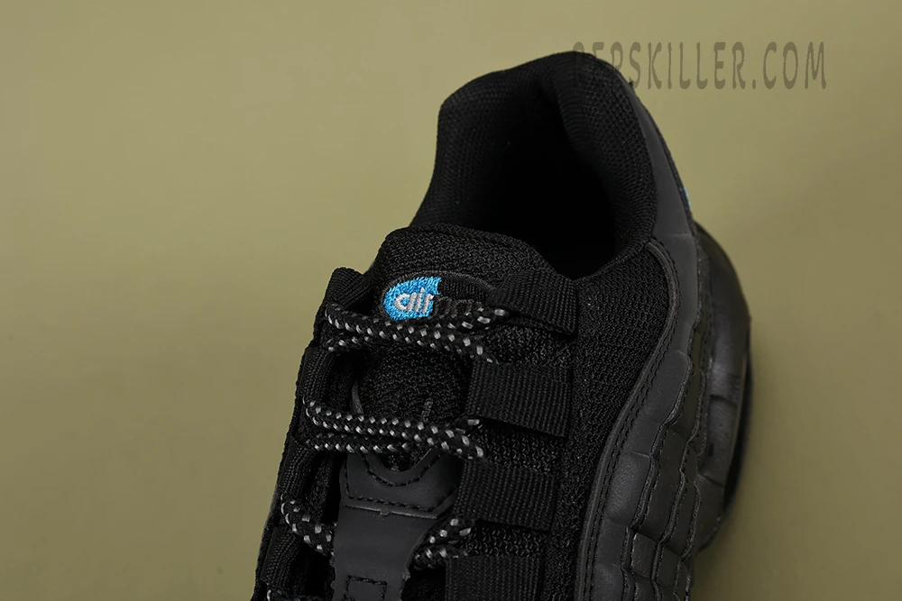 n1ke air max 95 black laser blue